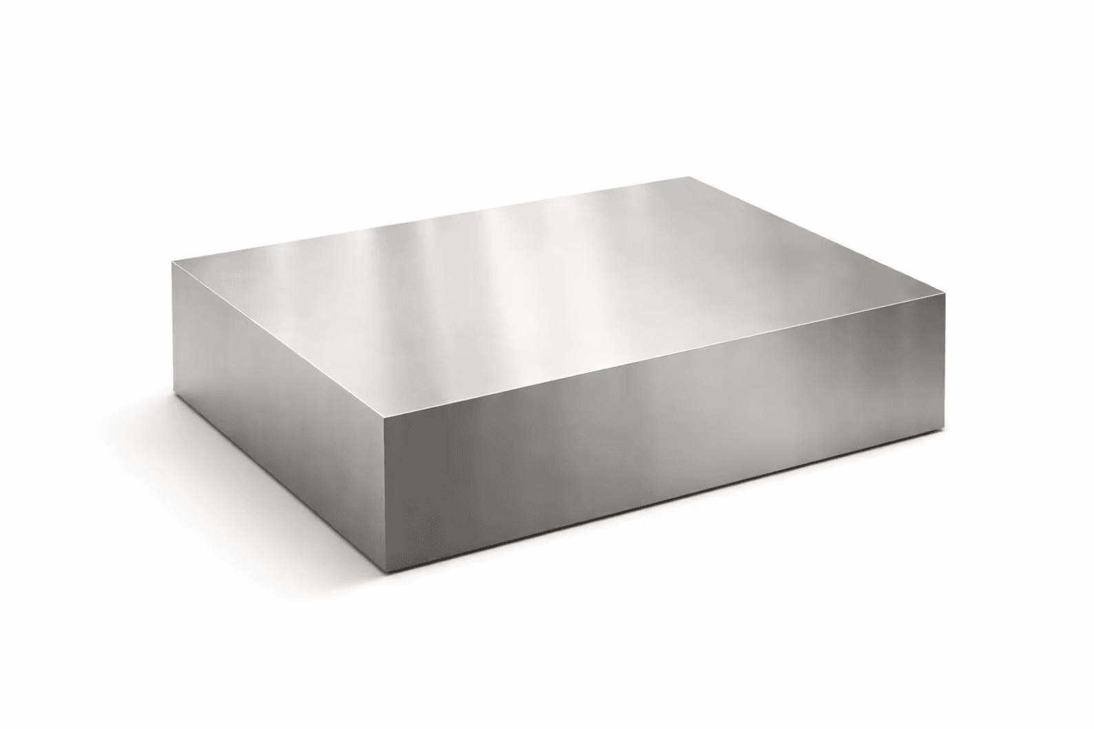 CozyChrome Edelstahl-Couchtisch in Chrome-Optik